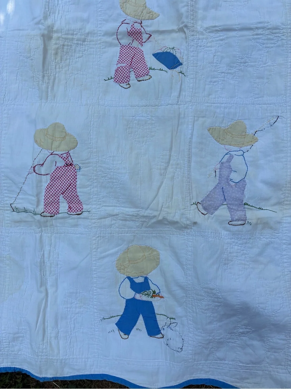 Antique quilt overall Sam